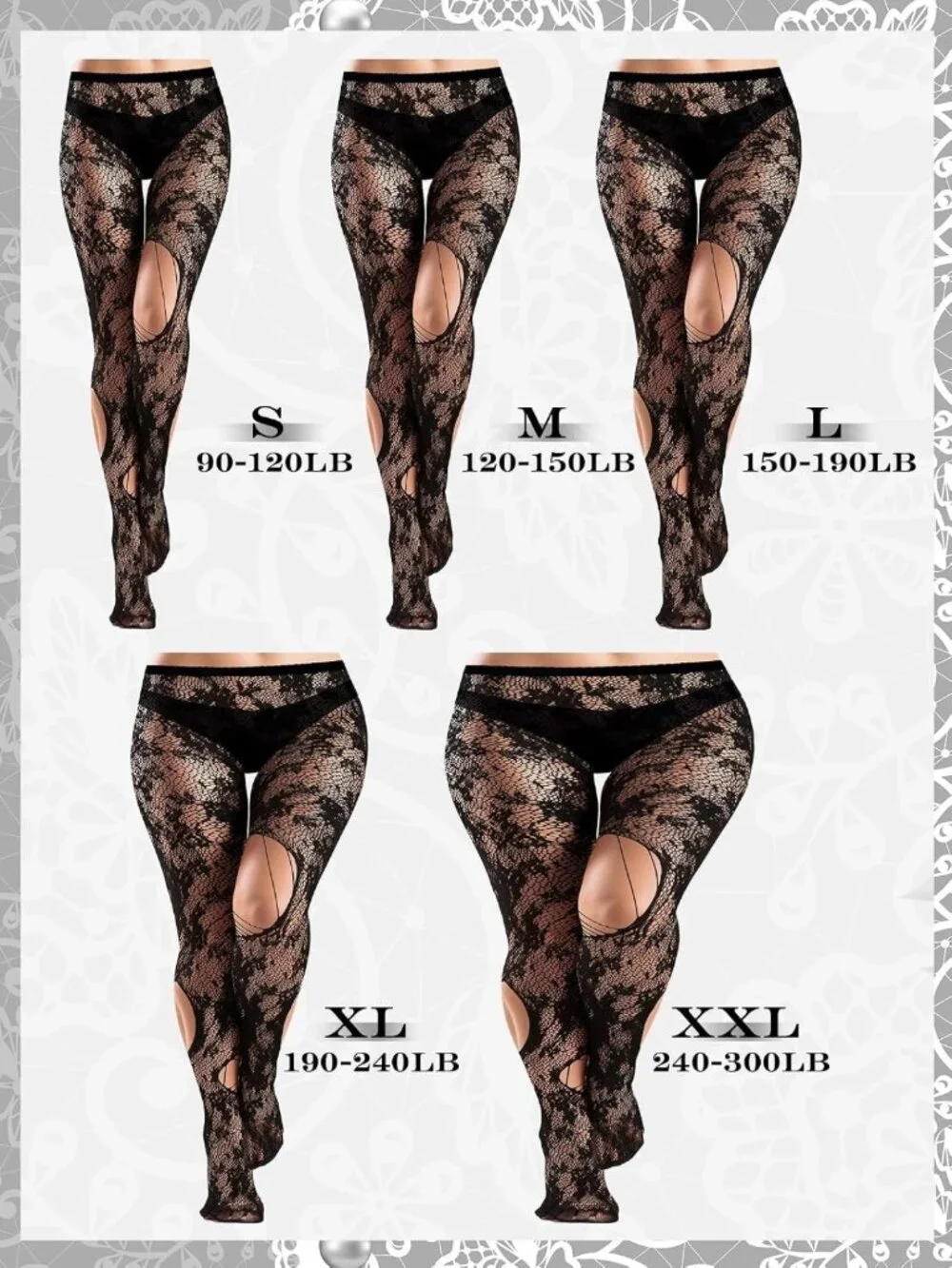 6 Pairs Women's Fishnet Tights - Stylish, Comfortable & Versatile Hosiery